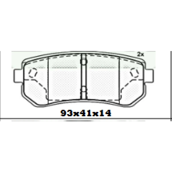PASTILLAS DE FRENO TRASERAS HYUNDAI / JAC / KIA ( ITAL 998 / 1118 ) - BBP FULLCOPP